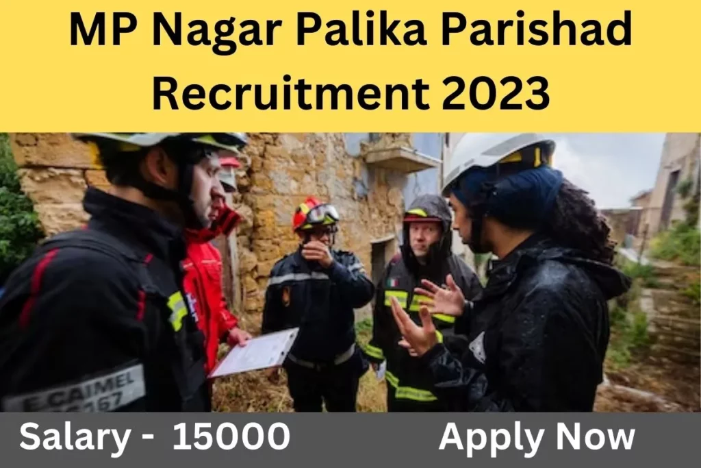 MP Nagar Palika Parishad Recruitment